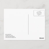 Kleine rosa Ohren Postkarte (Rückseite)