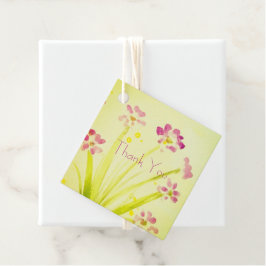 Kleine rosa Pollenflasche Geschenkanhänger