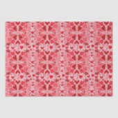 Kleine rosa rote Herzen Valentinisches Kunsthandwe Seidenpapier (Vorderseite)