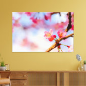 Kleine rosa Sakura Schönheit im Frühling Leinwanddruck (Insitu (Wohnzimmer))