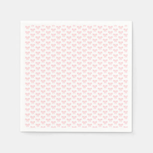 Kleine rosa Schleife Baby Shower Mädchen Geburtsta Serviette