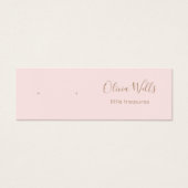 Kleine rosa Script-Stuhl-Erd-Display-Karte (Vorderseite)