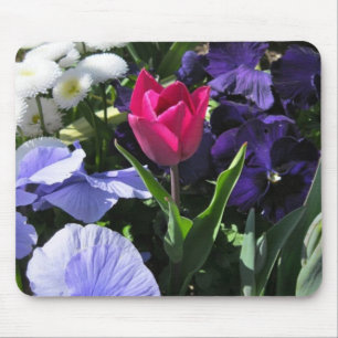 Kleine rosa Tulpe Mousepad