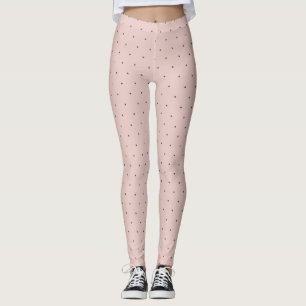 Kleine rosa und schwarze leggings