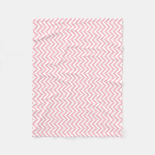 Kleine, rosa und weiße Größe, vertikal Zickzack Fleecedecke (Vorderseite)