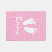 Kleine, rosa Vliesdecke für neues Baby Fleecedecke (Vorderseite (Horizontal))