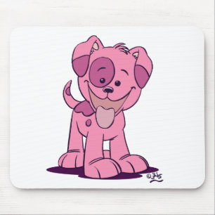 Kleine Rosa-Welpenmousepad Mousepad
