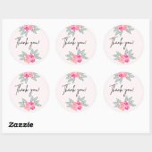 Kleine Rose Vielen Dank, Ihr Sticker (Blatt)