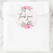 Kleine Rose Vielen Dank, Ihr Sticker (Tasche)