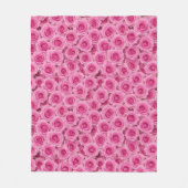 Kleine Rosenrosen Fleecedecke (Vorderseite)