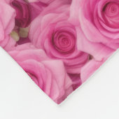 Kleine Rosenrosen Fleecedecke (Ecke)