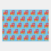 Kleine Rot-Motor-Verpackungsfolien Geschenkpapier Set (Vorderseite 2)