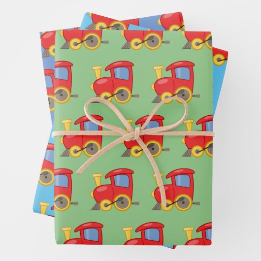 Kleine Rot-Motor-Verpackungsfolien Geschenkpapier Set (Beispiel)
