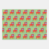 Kleine Rot-Motor-Verpackungsfolien Geschenkpapier Set (Vorderseite)