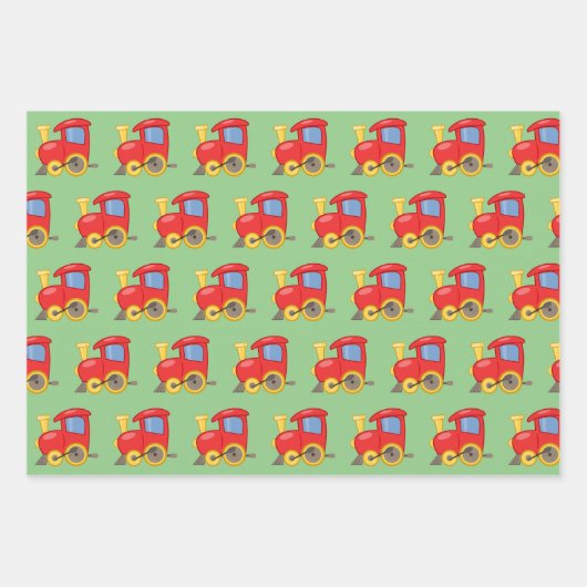 Kleine Rot-Motor-Verpackungsfolien Geschenkpapier Set (Vorderseite)