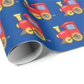 Kleine Rot-Motor-Wrapping Paper Roll Geschenkpapier (Rolleneckpunkt)
