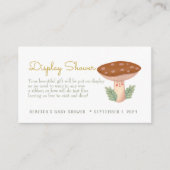 Kleine rote Champignons-Showdusche Begleitkarte (Vorderseite)