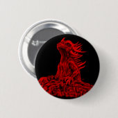 Kleine rote Drache Button (Vorne & Hinten)