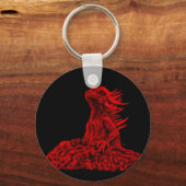Kleine Rote Drache Schlüsselanhänger (Vorderseite)