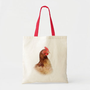 Kleine rote Henne-Budget-Taschen-Tasche Tragetasche