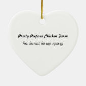 Kleine rote Henne im Gras Keramikornament (Hinten)