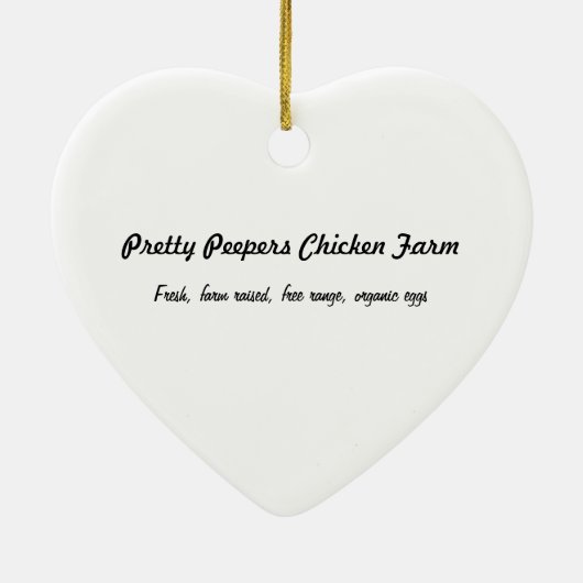 Kleine rote Henne im Gras Keramikornament (Hinten)