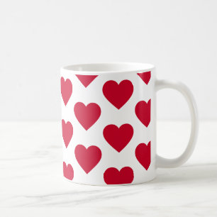 Kleine rote Herzen Kaffeetasse