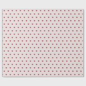 Kleine rote Herzen Rosa Rot Geschenkpapier (Flach)