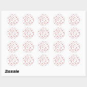 Kleine Rote Herzen Sticker (Blatt)