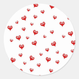 Kleine Rote Herzen Sticker