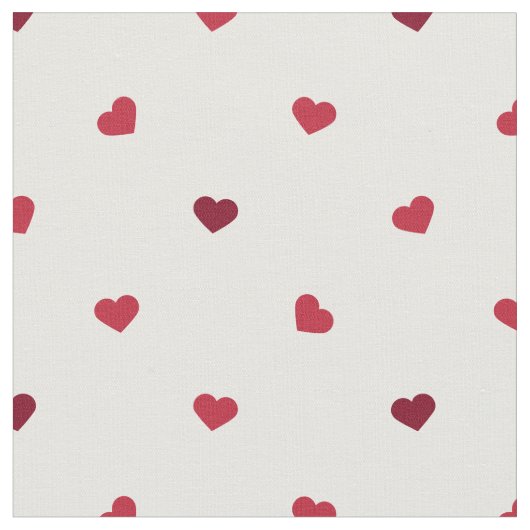 Kleine rote Herzen Stoff (Nahaufnahme)