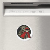 Kleine rote Kapuzinine Magnet (In Situ (Geschirrspüler))