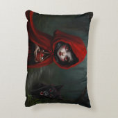 Kleine rote Motorhaube Dekokissen (Rückseite(Vertikal))