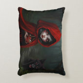 Kleine rote Motorhaube Dekokissen (Vorderseite(Vertikal))