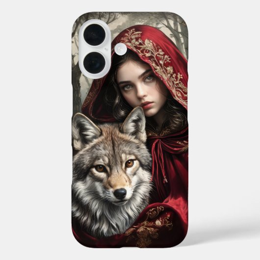 Kleine rote Motorhaube und Wolfsdecke Case-Mate iPhone Hülle (Rückseite)