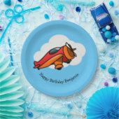 Kleine rote Papierplatte Pappteller (Party)