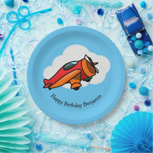 Kleine rote Papierplatte Pappteller (Party)