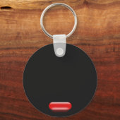 Kleine rote Pille Schlüsselanhänger (Vorderseite)