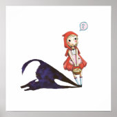 kleine rote Reithaube Poster (Vorne)