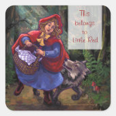 Kleine Rote Reithood Sticker (Vorderseite)