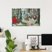 Kleine rote Reithose: Seiten beenden Poster (Heimbüro)