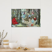 Kleine rote Reithose: Seiten beenden Poster (Küche)