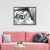 Kleine rote Reithose und die große böse Wolfskette Leinwanddruck (Insitu (Wohnzimmer))