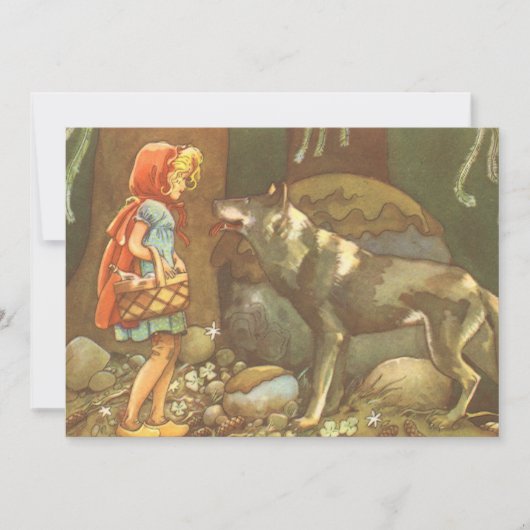 Kleine rote Reithose, Vintage Märchen (Vorderseite)