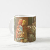 Kleine rote Reithose, Vintage Märchen Kaffeetasse (Vorderseite Links)