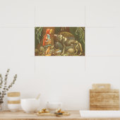 Kleine rote Reithose, Vintage Märchen Poster (Küche)