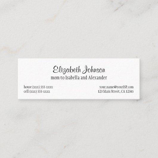 Kleine rote Reithose, Vintage Märchen Telefonnummerkarte (Vorderseite)