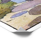 Kleine rote Reithose: Wolf an der Tür Poster (Ecke)