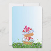 Kleine Rote Reitstall Einladungen zum Geburtstag (Rückseite)