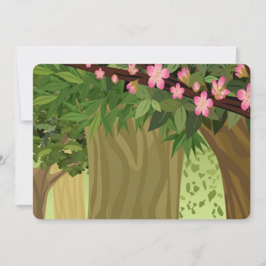 Kleine Rote Reitstall Einladungen zum Geburtstag (Rückseite)